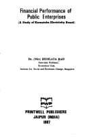 Tapa de Financial performance of public enterprises