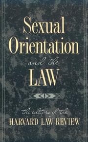 Tapa de Sexual orientation and the law