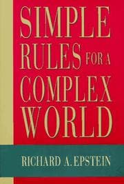 Tapa de Simple Rules for a Complex World