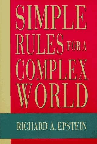 Tapa de Simple rules for a complex world