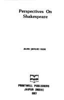 Tapa de Perspectives on Shakespeare