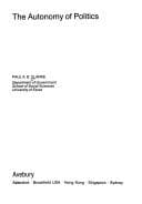 Tapa de The autonomy of politics