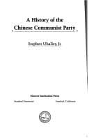 Tapa de A history of the Chinese Communist Party