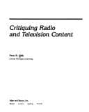 Tapa de Critiquing radio and television content