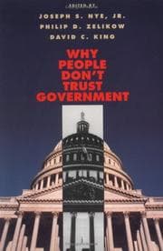 Tapa de Why people don't trust government