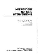 Tapa de Independent nursing interventions