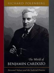 Tapa de The world of Benjamin Cardozo