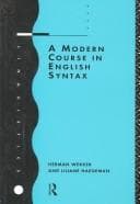Tapa de A modern course in English syntax
