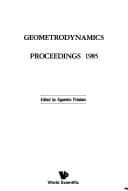 Tapa de Geometrodynamics proceedings, 1985