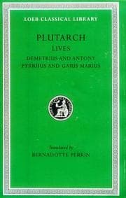 Tapa de Plutarch Lives, IX, Demetrius and Antony. Pyrrhus and Gaius Marius