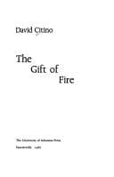 Tapa de The gift of fire