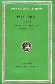 Tapa de Parallel Lives, XI, Aratus. Artaxerxes. Galba. Otho. General Index