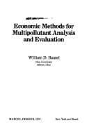 Tapa de Economic methods for multipollutant analysis and evaluation