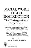 Tapa de Social work field instruction
