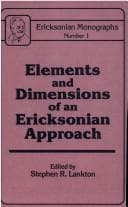Tapa de Elements and dimensions of an Ericksonian approach