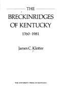 Tapa de The Breckinridges of Kentucky, 1760-1981