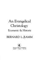 Tapa de An evangelical Christology