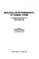 Tapa de Molecular determinants of animal form