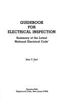 Tapa de Guidebook for electrical inspection