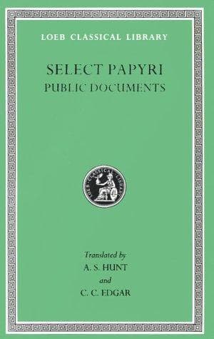 Tapa de Select Papyri - Public Documents