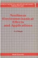 Tapa de Nonlinear electromechanical effects and applications