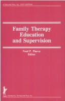 Tapa de Family therapy education and supervision