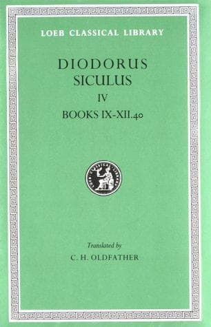 Tapa de Diodorus Siculus