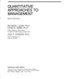 Tapa de Quantitative approaches to management
