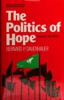 Tapa de The politics of hope