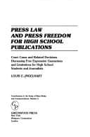 Tapa de Press law and press freedom for high school publications