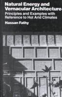 Tapa de Natural energy and vernacular architecture