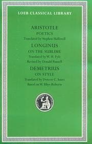 Tapa de Aristotle:Poetics.; Longinus: On the Sublime; Demetrius
