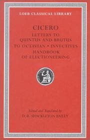Tapa de Letters to Quintus and Brutus ; Letter fragments ; Letter to Octavian ; Invectives ; Handbook of electioneering