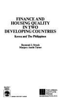 Tapa de Finance and housing quality in two developing countries