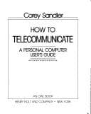 Tapa de How to telecommunicate