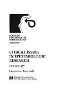 Tapa de Ethical Approaches in Epidemiologic Research