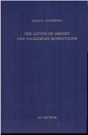 Tapa de The letter of Ammon and Pachomian monasticism