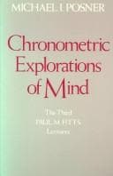 Tapa de Chronometric explorations of mind