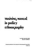 Tapa de Training manual in policy ethnography