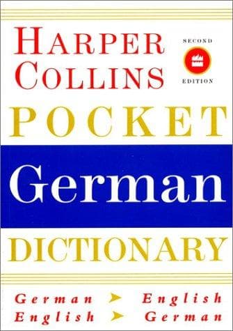 Tapa de HarperCollins Pocket German Dictionary