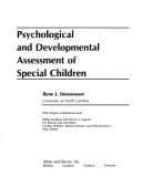 Tapa de Psychological and developmental assessment of special children