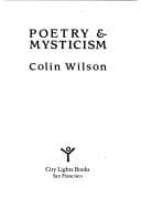 Tapa de Poetry and mysticism