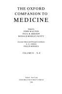 Tapa de The Oxford companion to medicine
