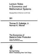 Tapa de The economics of made-to-order production