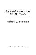 Tapa de Critical essays on W.B. Yeats