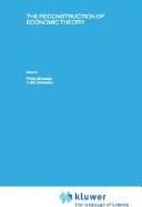 Tapa de The Reconstruction of economic theory