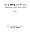 Tapa de Holy things and profane