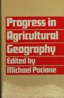 Tapa de Progress in agricultural geography