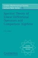 Tapa de Spectral theory of linear differential operators and comparison algebras