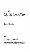 Tapa de The Claverton affair